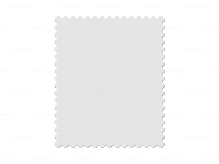 Blank postage stamp