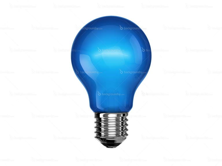Blue light bulb