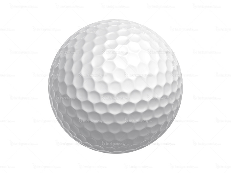 Golf ball isolated