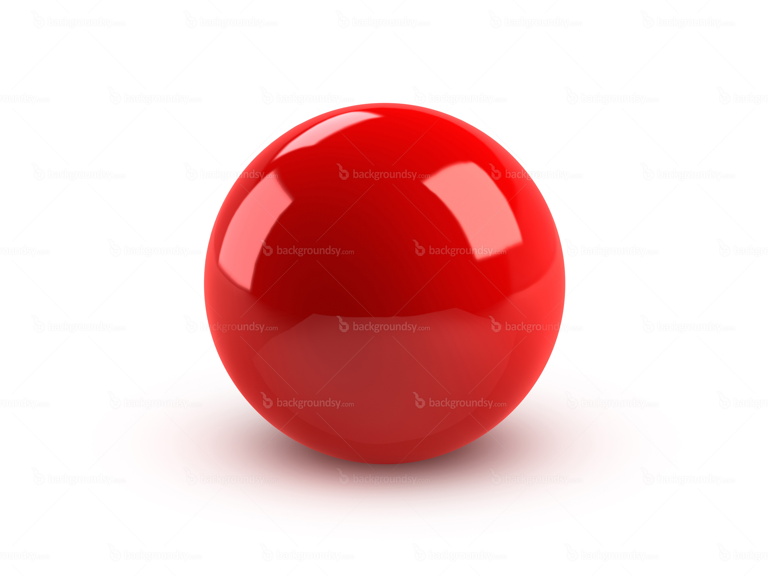 Red ball isolated