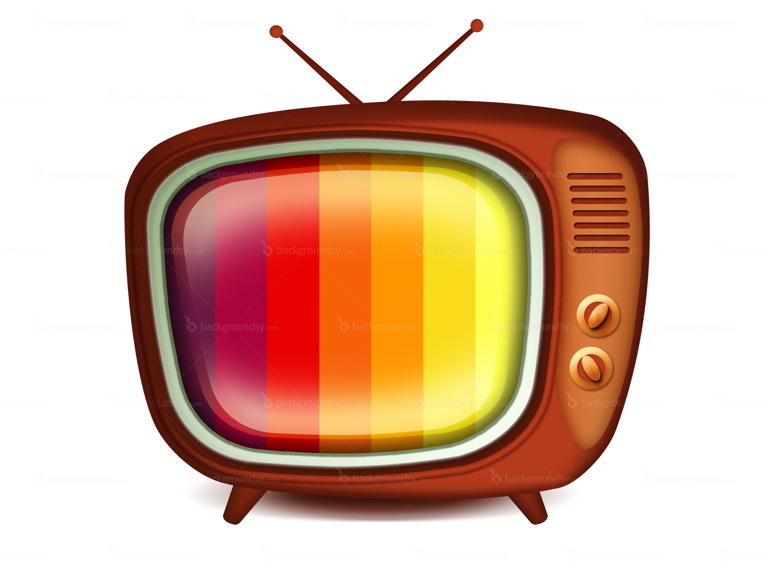 Retro TV icon (PSD)