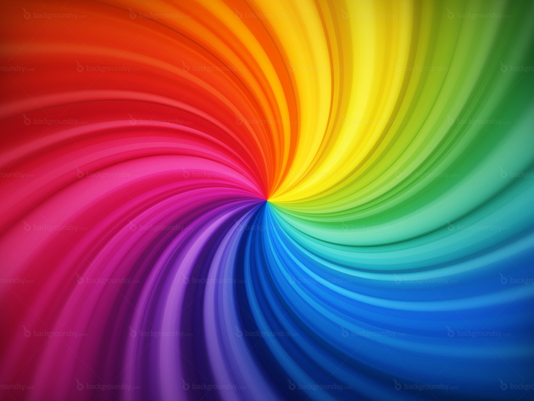 Spiral rainbow background