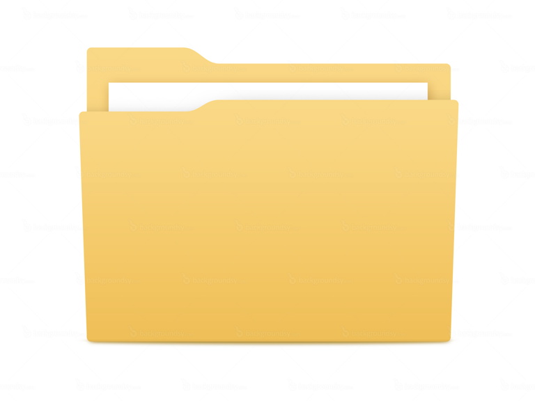 Yellow folder icon (PSD)